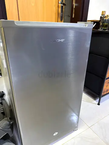 Used single-door refrigerator - compact stainless finish