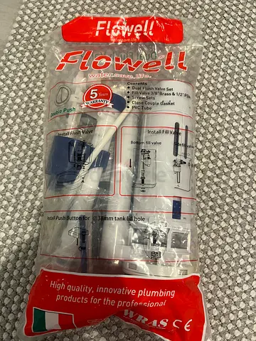 brand new Royal Apex Flowell Dual Flush Valve Set Brass Fill Valve Toilet Fittings (1 PCS)