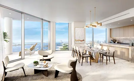 Furnished 1 BR | Mid Floor | Private Beach Access