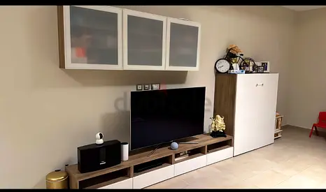 Tv entertainment unit stands with cabinet and drawer, tv and accessories are not included.