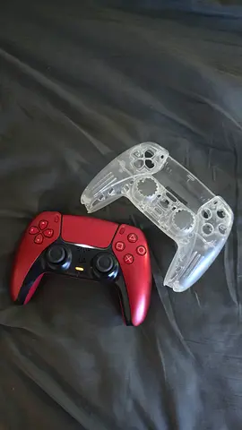 WITH WARRANTY- PS5 Volcanic Red Controller with free transparent shellplate