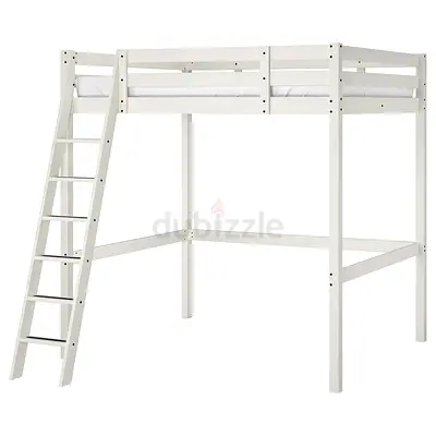 Stora Solid Wood Loft Bed Frame