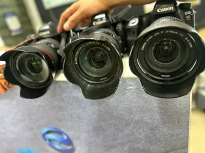 3 pieces canon 6d mark 2  body with 3 Lense canon 24-105mm f4 IS II.