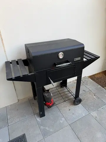 Charcoal grill smoker BBQ with cover and tool set