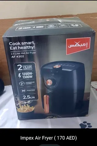 Impex 2.5L Hot Air Fryer AF 4302 - 1200W-1300W (Like New)