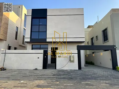 Own a villa in a prime location with luxurious finishes in Al Bahia, Ajman. 6 master bedrooms. Price includes registration fees. Villa for sale in Al
