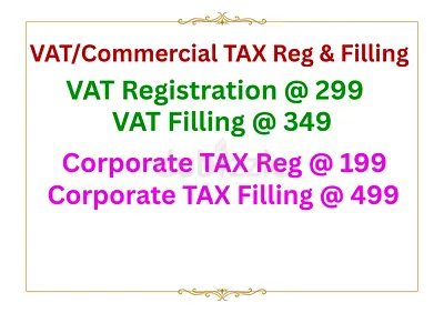 VAT  Corporate TAX Registration/Filling