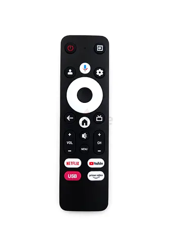 Elista googleTV Remote Control with Voice and App Buttons (Netflix, YouTube, Prime) - Good Condition