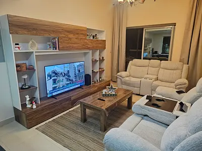 All 3- Seater Recliner Sofa Set with Entertainment Unit and Coffee Table