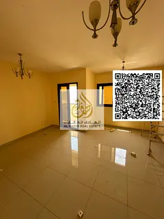 Two bedrooms and a living room with two bathrooms, a balcony, and built-in wardrobes. Very spacious