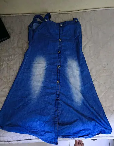 Title: Girls Blue Denim Dress with Matching Coat/Jacket – Excellent Condition