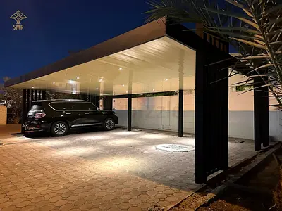 Luxury car parking pergola shades