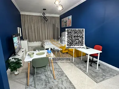 🏡 استوديو مفروش للإيجار الشهري – أبراج عجمان ون ✨