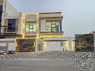 فيلا كورنر للبيع في الحليو 2 عجمان بمساحة بناء واسعة وخمس غرف نوم شاملة رسوم التسجيل