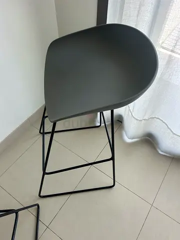 Bar stools grey height 82 cm