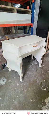 White Vintage-Style Console Table / Dressing Table - Good Condition