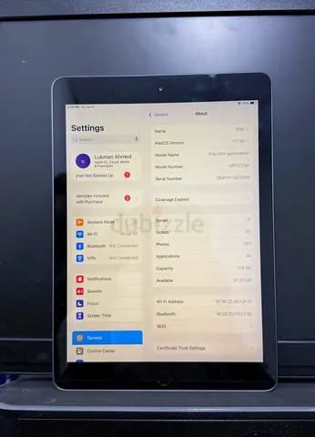 Apple iPad 6th Gen 128GB Wi-Fi | Box  Cable Included | Excellent Condition
