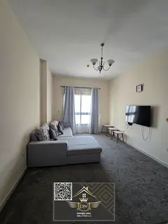 Furnished 1-Bedroom Apartment with Large Hall &amp; 2 Bathrooms — Prime Location