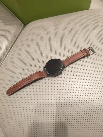 Samsung Galaxy Watch with Leather Strap
