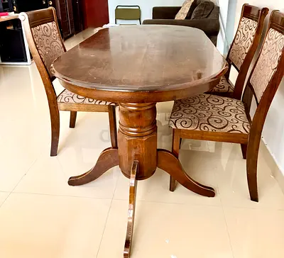 Solid wood Dining table with chair