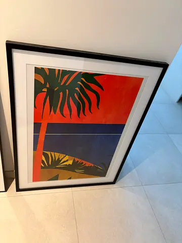 Picture with frame 100cm H x 75cm W