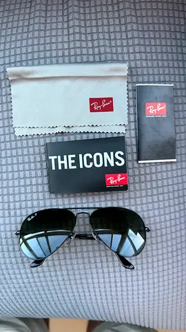 Ray-Ban Aviator Large Metal Sunglasses (ORB3025) - Black / G-15 Green