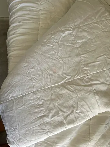 Comfortable King White Quilted Duvet
