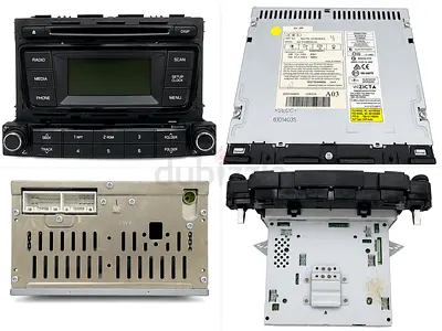 Used OEM Car Stereo Head Unit - Single DIN with CD/Radio/Media Controls
