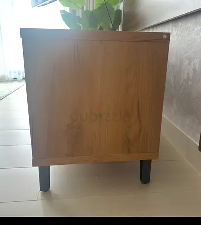 Wooden bedside cabinet with drawer - good condition
