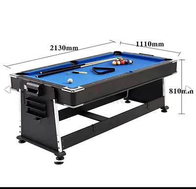 Used 7ft Pool / Billiards Table with Accessories - Good Condition