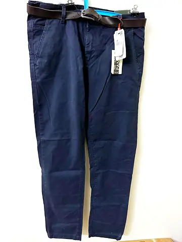 Mens Navy Chinos with Belt - New with Tags