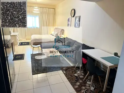 استوديو مفروش للإيجار الشهري – أبراج عجمان ون – شامل الفواتير