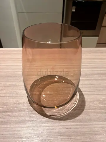 IKEA Glass Vase 18 cm Light Pink