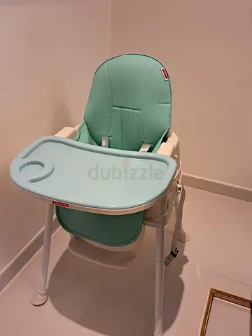 mint green baby high chair - never used new