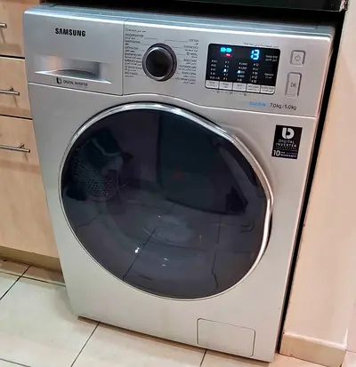 New model 2in1 Samsung EcoBubble Washer Dryer 7kg/5kg Silver-touch led