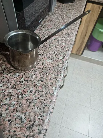 Small Stainless Steel Turkish Coffee Pot (Ibrik) with Long Handle
