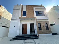 For annual rent in Ajman, a luxurious villa, the first resident in Al Helio 1, consisting of 3 maste