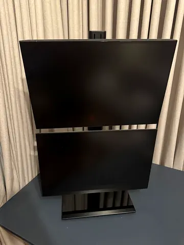 Dual Desktop Monitor Setup with Stand