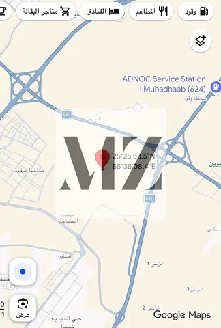 Industrial land for sale in Al-Arqoub area