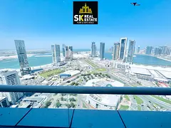Luxury 3BHK Sea View Apartment | Maid room | Prime Location | Gym &amp; Pool Free | Rent 72K | 4–6