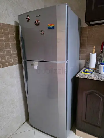 Silver Hitachi Refrigerator - Good Working Condition