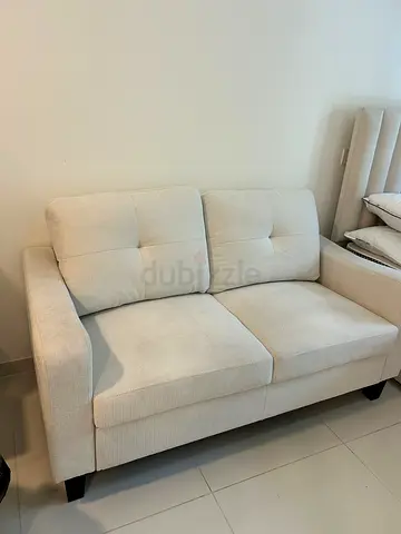 Cream 2-seater sofa