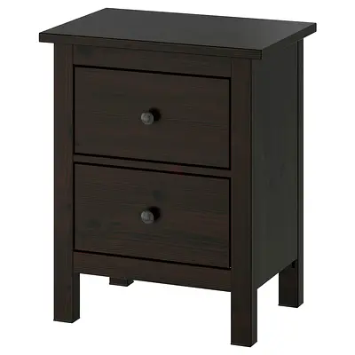 Black nightstand Ikea