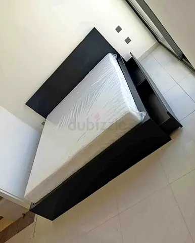 IKEA Malam king size 180×200cm bed frame with IKEA mattress and 2 big storage drawers underneath is