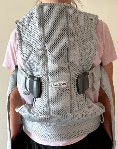 BabyBjorn Carrier One Air 3D Mesh Ergonomic Baby Carrier (Silver) - Good Condition