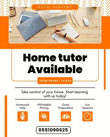 Home Tuition Available Grade 1 to 8th All Subjects