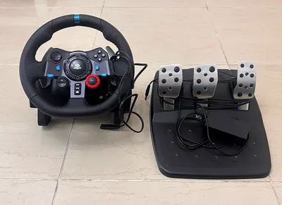 Logitech Driving Force GT Racing Wheel with Pedals - Good Condition