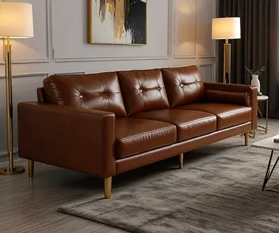 Modern 3 seater Sofa in genuine leather