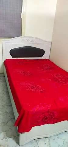 CLOSED PARTITION NEAT AND CLEAN FAMILY FLAT BUS STAND ON WALKING