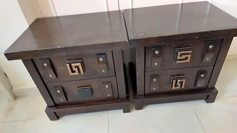 Wooden Dresser + Two Night Stands